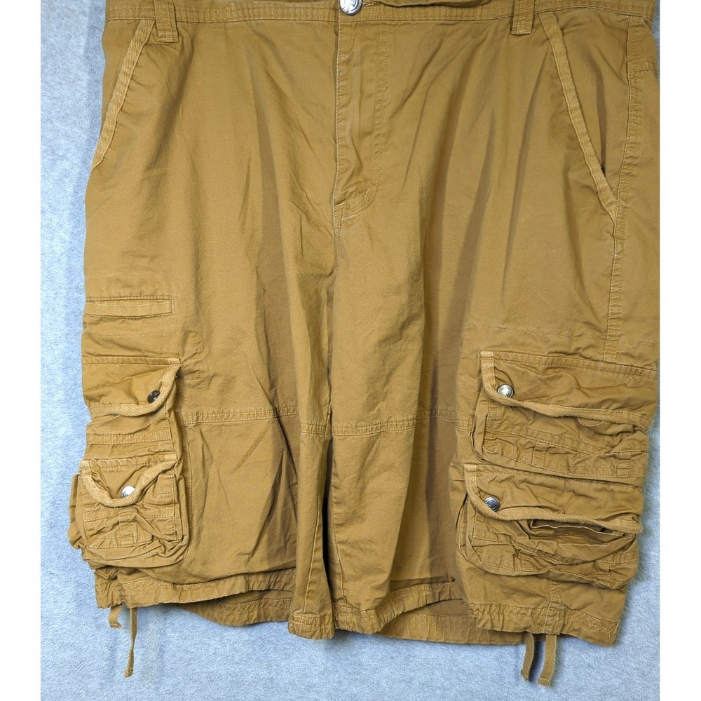 Men's NORTH POLE Original Cargo Shorts 40 Tan Pockets Pockets More Pockets Hike